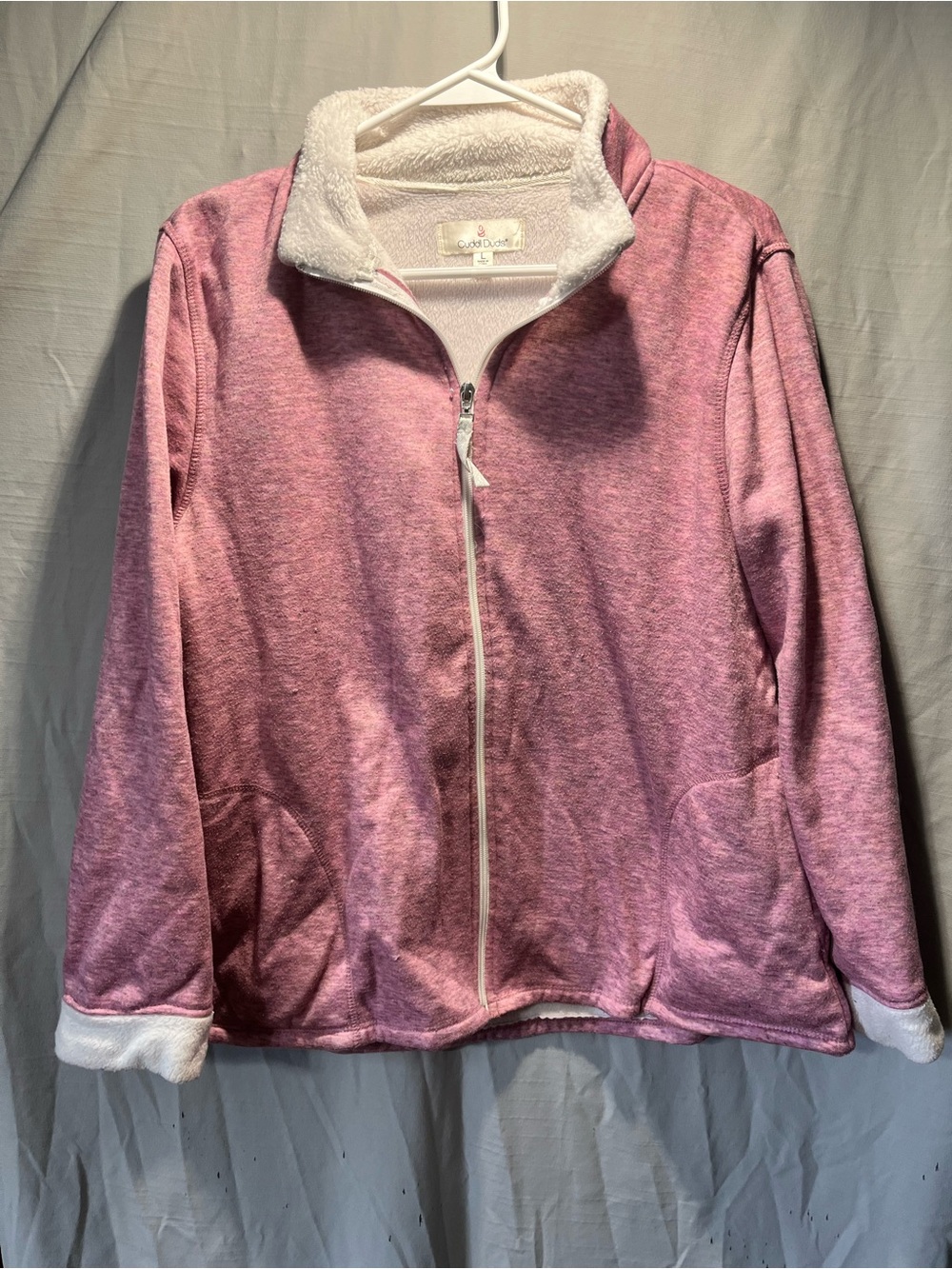 CozyPink Full-Zip Sherpa Jacket - Women